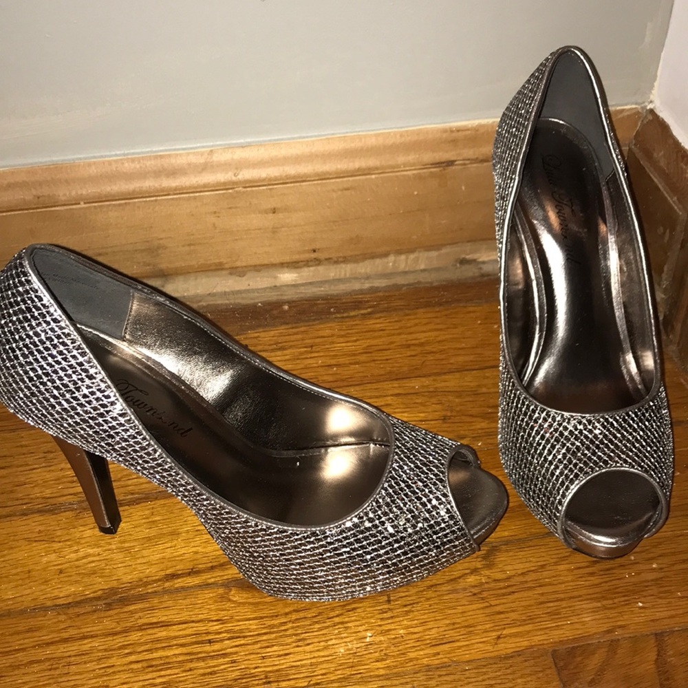 Lulu Townsend glitter heels